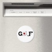 Golf met Golf Ball Magneet (Insitu (Vaatwasser))