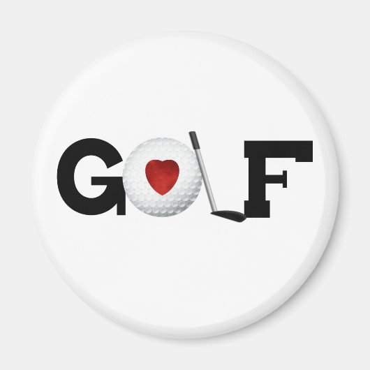 Golf met Golf Ball Magneet (Voorkant)