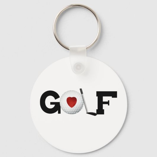Golf met Golf Ball Sleutelhanger (Voorkant)