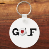 Golf met Golf Ball Sleutelhanger (Voorkant)