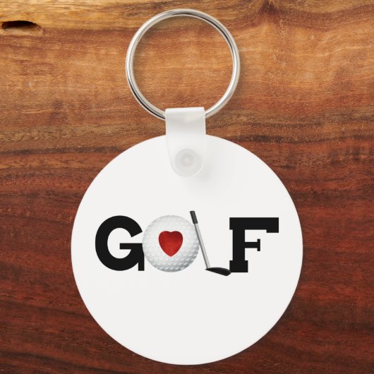 Golf met Golf Ball Sleutelhanger (Voorkant)