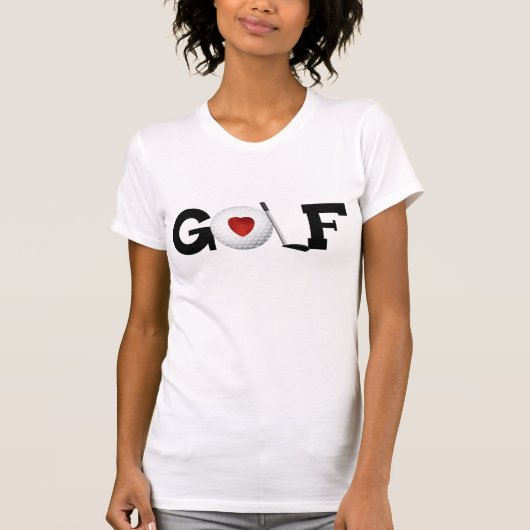 Golf met Golf Ball Tshirt (Voorkant)