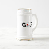 Golf met Golfbal-overhemden en -cadeaus Bierpul (Voorkant rechts)