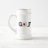 Golf met Golfbal-overhemden en -cadeaus Bierpul (Links)
