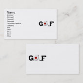 Golf met Golfbal-overhemden en -cadeaus Visitekaartje (Voorkant / Achterkant)