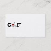 Golf met Golfbal-overhemden en -cadeaus Visitekaartje (Achterkant)