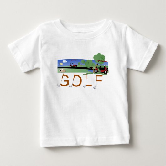 Golf met Golfkarts, T-shirts en cadeautjes (Voorkant)
