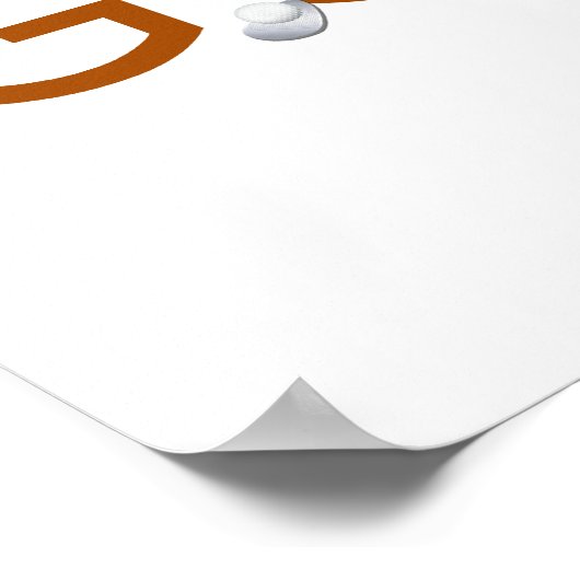 Golf met Golfkarts, T-shirts en cadeautjes Poster (Hoek)