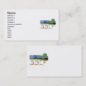 Golf met Golfkarts, T-shirts en cadeautjes Visitekaartje (Voorkant / Achterkant)