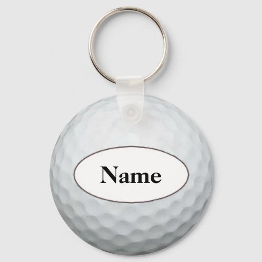 golf met jouw naam erop sleutelhanger (Voorkant)