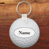 golf met jouw naam erop sleutelhanger (Voorkant)