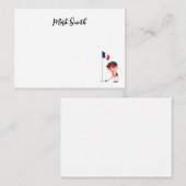 Golf met naam voor Franse golfer Notitiekaartje (Voorkant / Achterkant)