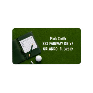 Golf met naam voor golfer etiket