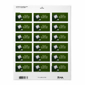 Golf met naam voor golfer  etiket (Full Sheet)