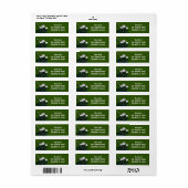 Golf met naam voor golfer etiket (Full Sheet)