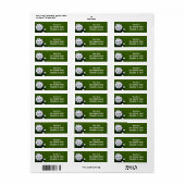 Golf met naam voor golfer  etiket (Full Sheet)