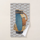 Golf met textiel bad handdoek (Handdoek)