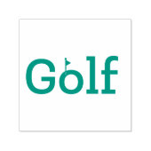 GOLF met vlag van het schip Zelfinktende Stempel (Design)