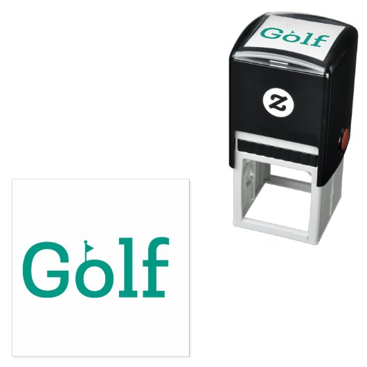 GOLF met vlag van het schip Zelfinktende Stempel (In situ)