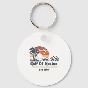 Golf Mexico EST 1550 Strandgolven Retro Mannen Boy Sleutelhanger
