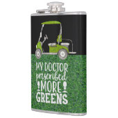 Golf Mijn arts heeft meer groen grappig voorgeschr Heupfles (Links)