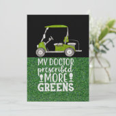 Golf Mijn arts heeft meer groen grappig voorgeschr Kaart (Staand voorkant)