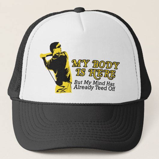Golf - Mijn geest is al weg Trucker Pet (Voorkant)