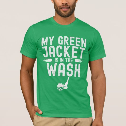 Golf MIJN Groene jasje is in de was T-shirt (Voorkant)