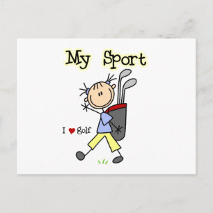 Golf Mijn Sport Briefkaart