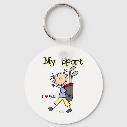 Golf Mijn Sport Sleutelhanger (Voorkant)
