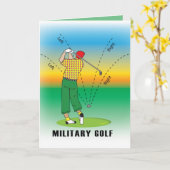 GOLF - militaire stijl Kaart (Gele Bloem)