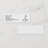 Golf Mini Visitekaartje (Voorkant / Achterkant)