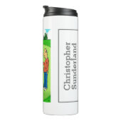 Golf Missed Putt Cartoon - Funny Thermosbeker (Geroteerd rechts)