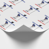 Golf Mode ON: Swing First | Funny Golfer Graphic T Cadeaupapier (Hoek)