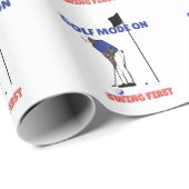 Golf Mode ON: Swing First | Funny Golfer Graphic T Cadeaupapier (Rol Hoek)