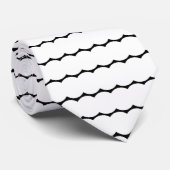 Golf Modern Eenvoudig Zwart & Wit Stropdas (Opgerold)