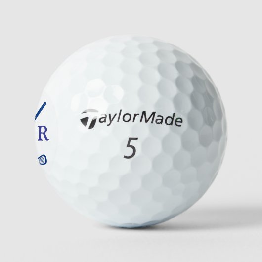 Golf Modern Monogrammed Typography Initialen Golfballen (Logo)