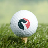 Golf modern typografie initiaal monogram elegant golfballen (Insitu Shirt)