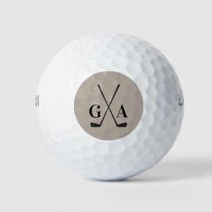 Golf modern typografie initiaal monogram elegant golfballen