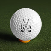 Golf modern typografie initiaal monogram elegant golfballen