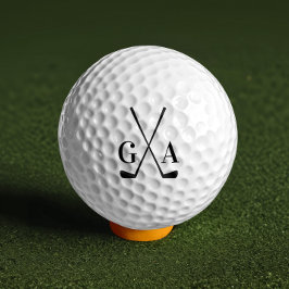 Golf modern typografie initiaal monogram elegant golfballen