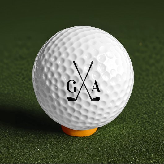 Golf modern typografie initiaal monogram elegant golfballen
