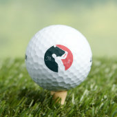 Golf modern typografie initiaal monogram elegant golfballen (Insitu Shirt)