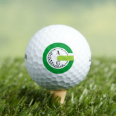 Golf modern typografie initiaal monogram elegant golfballen (Insitu Shirt)