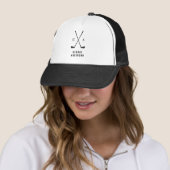 Golf modern typografie initiaal monogram elegant trucker pet (In situ)
