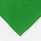 GOLF Modern Witte Tekst Strepen Op Helder Groen Fleece Deken (Hoek)