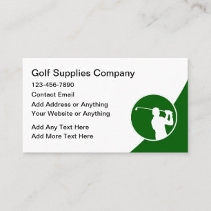 Golf Moderne Nieuwe Visitekaartjes