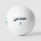 Golf Moderne Typografie Groen Monogram Golfballen (Logo)