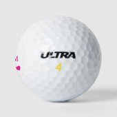 Golf Moderne Typografie Initialen Monogram Elegant Golfballen (Logo)