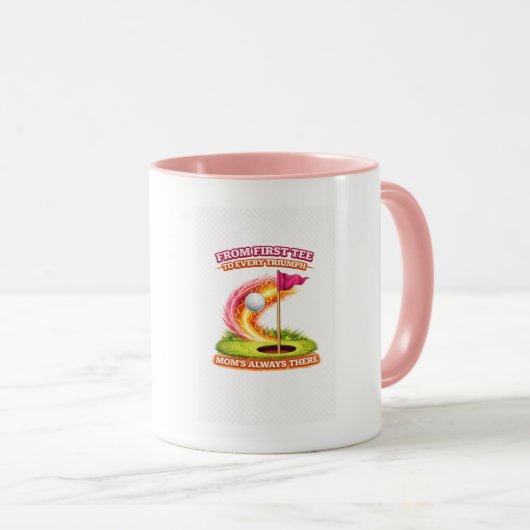 Golf Moeder Altijd Er Mug | Van Eerste Afslag tot Mok (Voorkant rechts)
